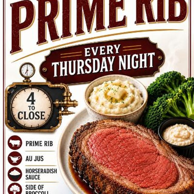 Prime Rib Night!